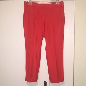 J. Crew Red Cafe Capris - Size 10